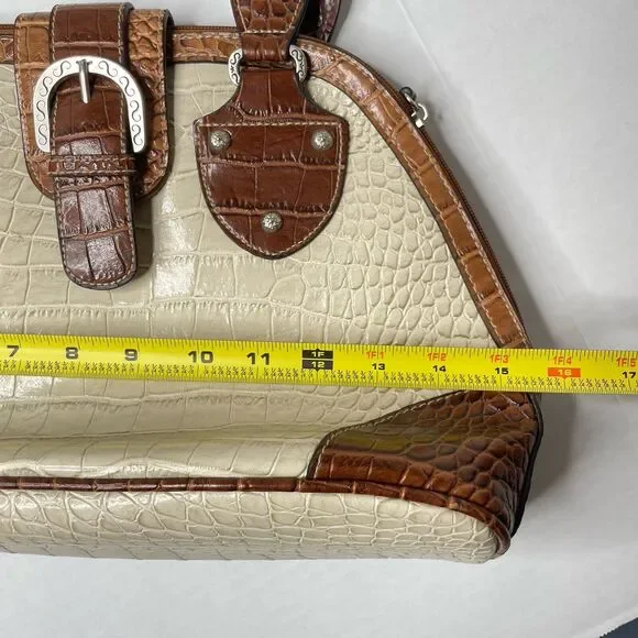 Vintage Western Purse Cream and Brown - Picture 9 of 11